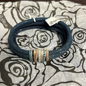 BRIGHTON Neptune’s Rings Bracelet Navy Two Tone NWT
